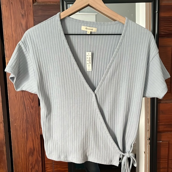 Madewell Tops - NWT Madewell wrap top size medium